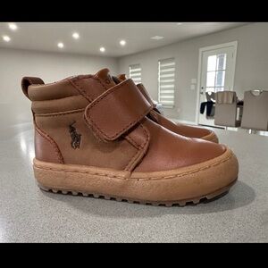 Polo by Ralph Lauren Kids Tan Leather Boots